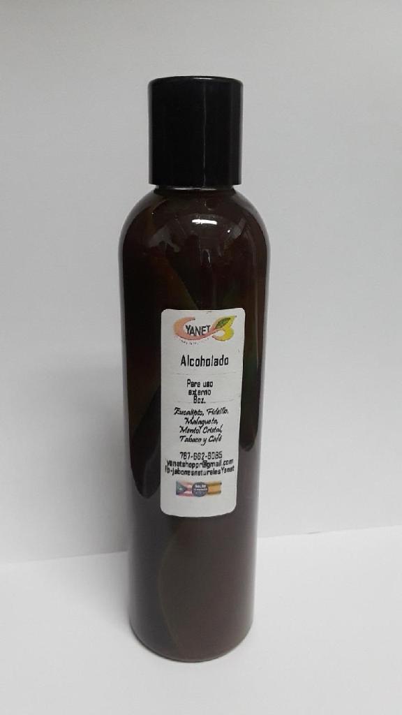 Medicinal Plants Infusion Alcohol 8oz / Alcoholado de plantas medicinales 8oz