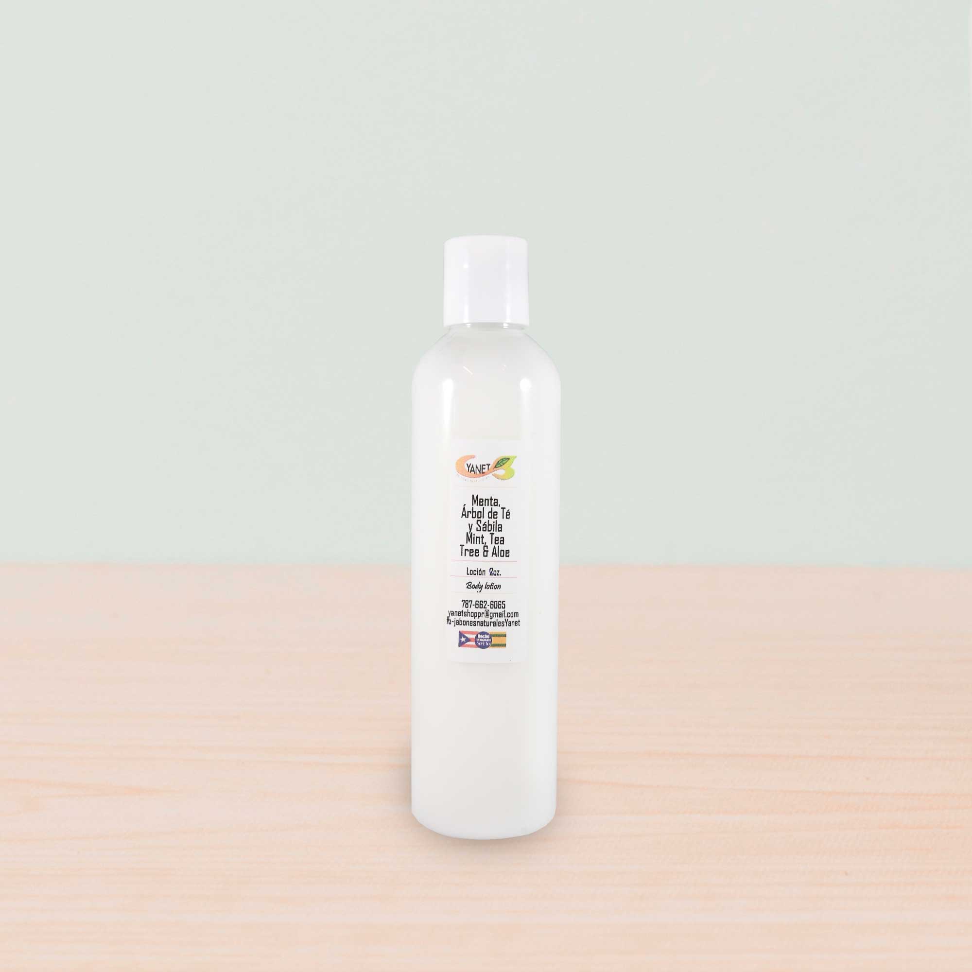Tea Tree and Mint Lotion 8 oz / Loción Árbol de Té y Menta 8 oz